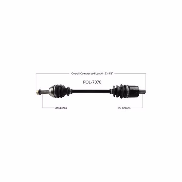 OE Replacement CV Axle for POL FRONT L/R RANGER EV 15-19